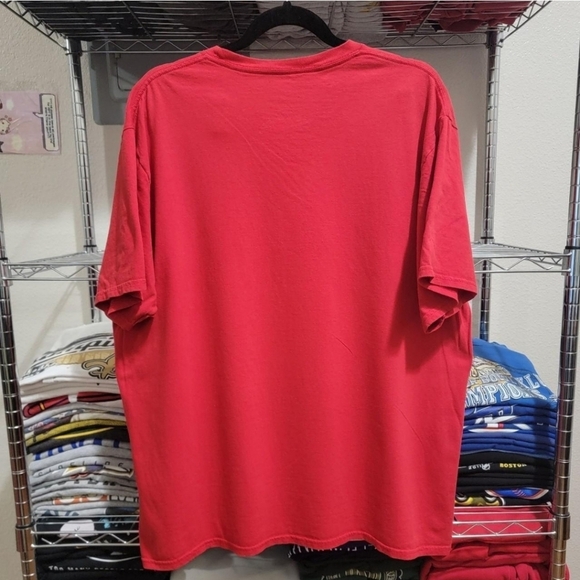 New England Patroits Mens Size XL Red Graphic print t-shirt - Picture 2 of 3
